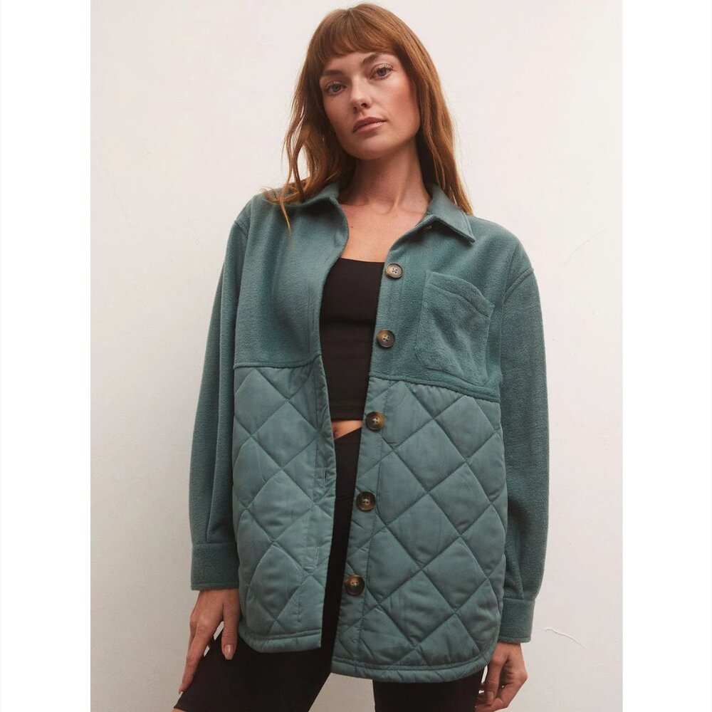Z Supply Jump Start Jacket Soft Pine Size M